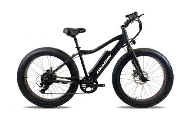 Demon Thunderbolt, Fat Tire E-Bike in Blue with Black Rims , 48V, 26-In